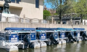RiverWalk Boat Tours & Rentals boat rental operation on Milwaukee, WI 2