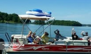 Island Horse's Pontoon Rental boat rental operation on Six Mile, SC 12