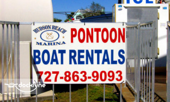 Hudson Beach Marina boat rental operation on Hudson, FL 1