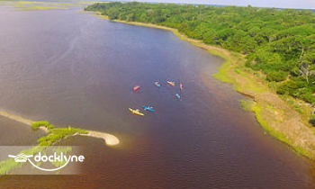 Barrier Island Kayaks boat rental operation on Cedar Point, NC 2