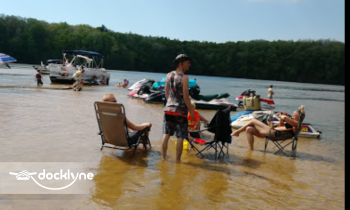 Loomis Landing Campground and Marina boat rental operation on Wellston, MI 1