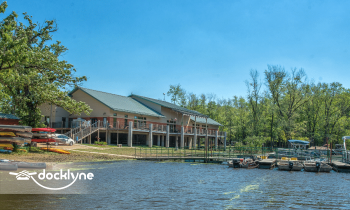 Rock Creek Marina and Campground boat rental operation on Camanche, IA 1