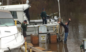 Ernst's Lake Breeze Marina boat rental operation on Kent, NY 6