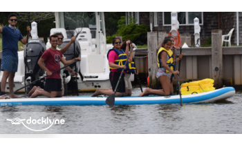 Pontoon Paddler Boat Charters boat rental operation on Westhampton Beach, NY 7
