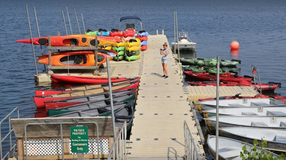 Boating in Boston at Spot Pond