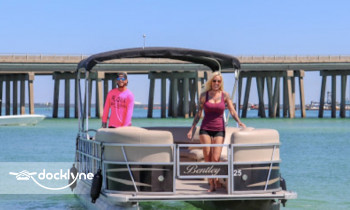 Aloha Pontoon Rentals boat rental operation on Destin, FL 6