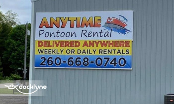 Anytime Pontoon Rentals boat rental operation on Angola, IN 1