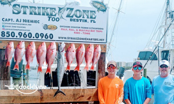 Charter Boat Strike Zone Too boat rental operation on Destin, FL 4