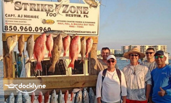 Charter Boat Strike Zone Too boat rental operation on Destin, FL 5