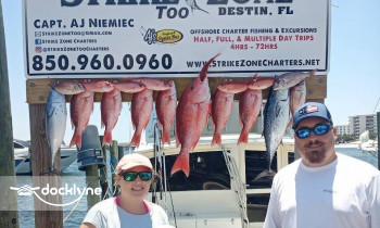 Charter Boat Strike Zone Too boat rental operation on Destin, FL 6