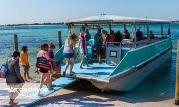 Shell Island Pontoon Rentals boat rental operation on Panama City Beach, FL 4