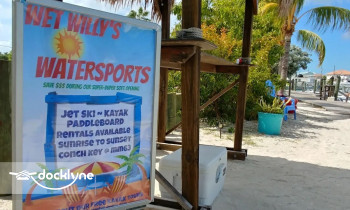 Wet Willy's Watersports boat rental operation on Duck Key, FL 2