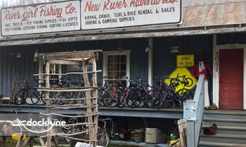 RiverGirl Fishing Co. boat rental operation on Todd, NC 4