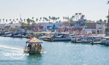 Cruisin Tikis Newport Beach boat rental operation on Newport Beach, CA 2