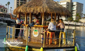 Cruisin Tikis Newport Beach boat rental operation on Newport Beach, CA 6