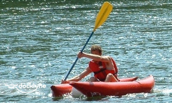 Greenbrier River Campground boat rental operation on Alderson, WV 1