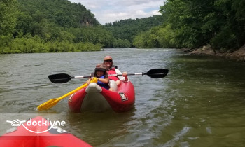 Greenbrier River Campground boat rental operation on Alderson, WV 2