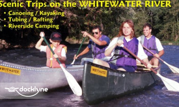 Whitewater Canoe Rental boat rental operation on Brookville, IN 2