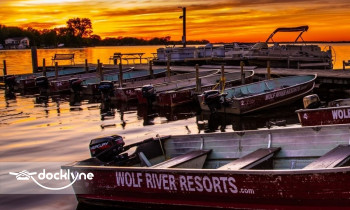 Wolf River Resorts boat rental operation on Winneconne, WI 2