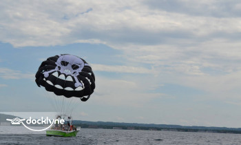 Traverse Bay Parasail boat rental operation on Traverse City, MI 5