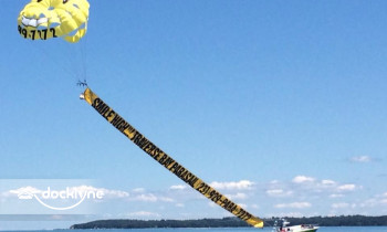 Traverse Bay Parasail boat rental operation on Traverse City, MI 6