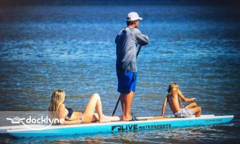 Crystal Lake Adventure Sports boat rental operation on Frankfort, MI 1