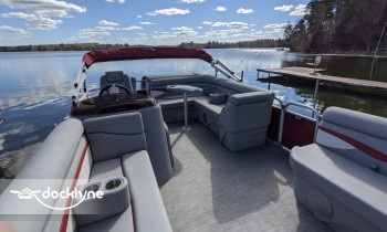 West Crooked Lake Resort boat rental operation on Nevis, MN 1