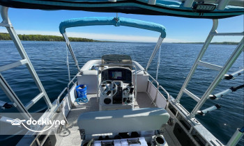 Torch Time Charters North boat rental operation on Central Lake, MI 1