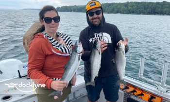 Torch Time Charters North boat rental operation on Central Lake, MI 2