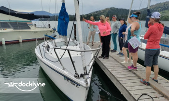 Go Sail Flathead Lake, MT boat rental operation on Dayton, MT 2