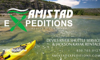 Amistad Expeditions boat rental operation on Del Rio, TX 1