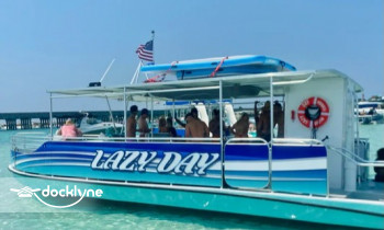 Destin Crab Island Adventures boat rental operation on Destin, FL 2