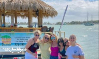 Cruisin' Tikis Treasure Coast boat rental operation on Fort Pierce, FL 15